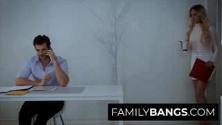 FamilyBangs.com ⭐ Petite StepNiece Plumbed in her Stepuncle’s Office, Carmen Caliente, Jay Smooth