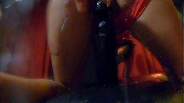 First He fucked her than she pegged his slutty pussy ASS !