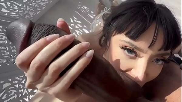 Her first time with BBC ANAL latina babe fucking a big black cock homemade