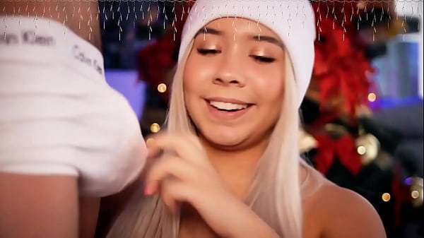 Horny blonde with a cute face sucks her boyfriend’s cock and gives him a footjob