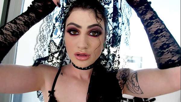 LYDIA BLACK Small Tits Brunette Huge Cock POV Blowjob All The Way Down Deepthroat Facefuck and Cum Swallow