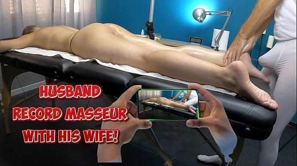 Masseur Touch his Dick on my Wife’s Body | Husband Records with Mobile Phone the Dick of Boner Masseur getting bigger when he massages wife’s Ass in Massage Room
