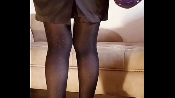 Pee shiny pantyhose free