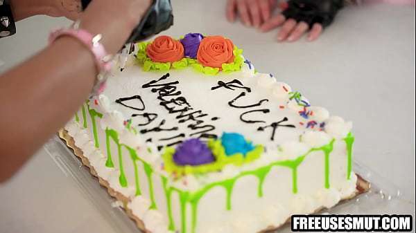 Pervy stepbrother freeuse stepsister and her friend on Valentie’s