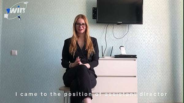 Pretty girl came to get a job. INTERVIEW WITH A Dick