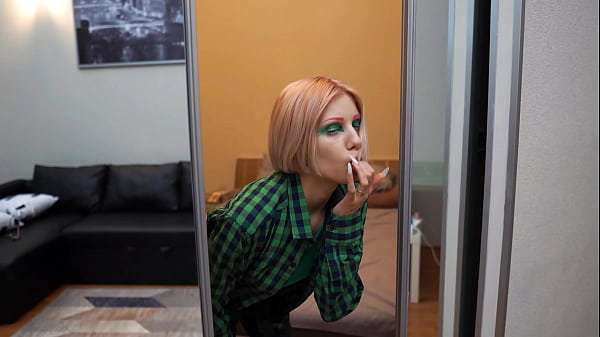 Pussy masturbation at work