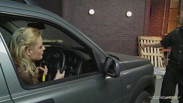 Rather than take the ticket, the blonde bimbo would much rather let the cop pummel her and let her go.