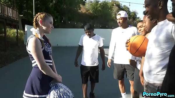Redhead Cheerleader Arietta Adams Bangs Da Black Ball Playaz