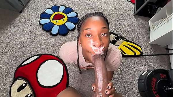 She wanted to Suck the Nuts out of My BBC, and She Nailed It(Cumshot on her face)