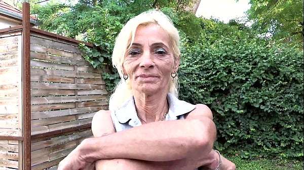 skinny toothless granny masturbating in public