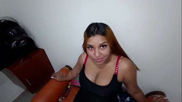 Venezuelan whore in a black dress, a good bitch sucking a Colombian’s cock. I pay her $50 to be with her for about 30 minutes