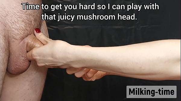 Watch How I Massage His Juicy Glans From 2 Angles (Milking-time)