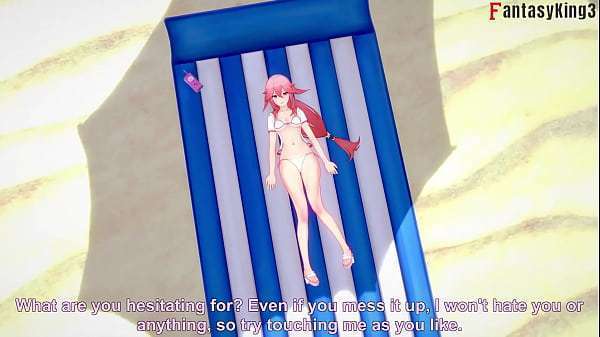 Yae Miko Bikini sex on the beach 1 Genshin Impact | Full And Just POV on Sheer or PTRN: Fantasyking3