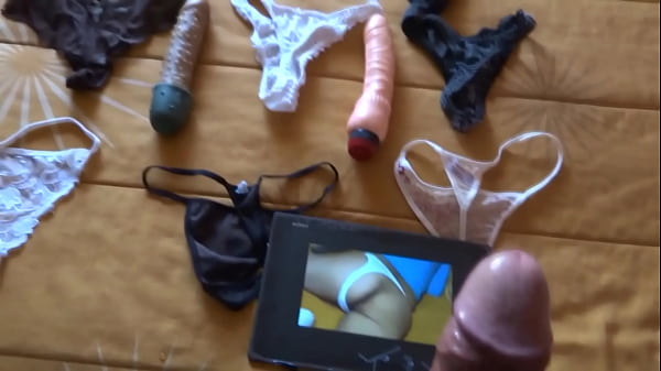 Big cumshots in the used panties of a beautiful stepmother, she always finds them bathed in milk