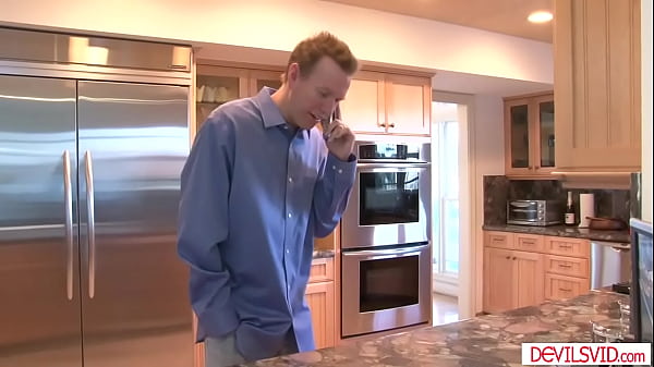 Big tits wife deepthroating then ass fucked by husbands bff