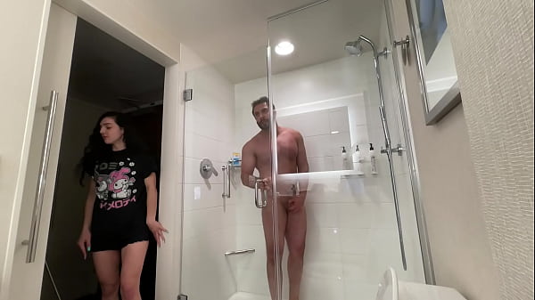 Fay fucks her roommates boyfriend when he’s in the shower and she’s not home