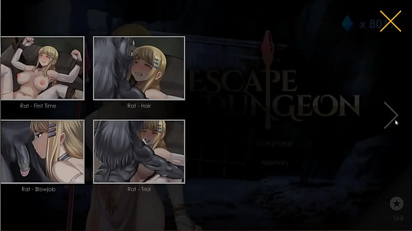 Hentai game Escape dungeon.The goblin king caught a bitch and gives her a pussy massage.
