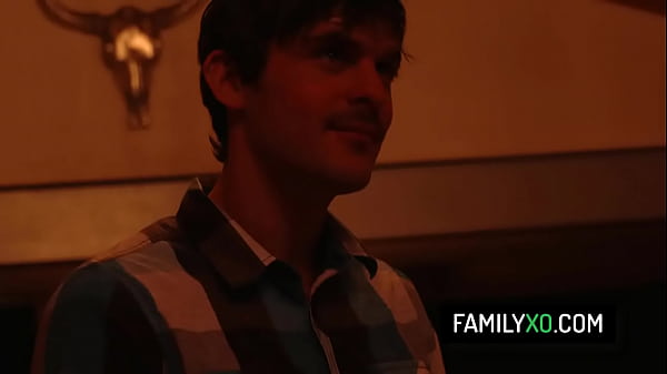 Horny stepbrother in warewolf mask fucks his two stepsisters Zoey Laine and Robby Piper for Halloween