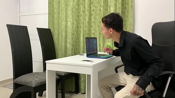 I fuck with the boss in the office so that he hires me in his company