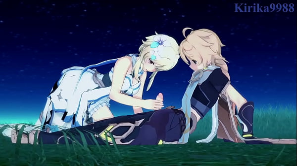 Lumine and Jean Gunnhildr and Aether intense sex. – Genshin Impact Hentai