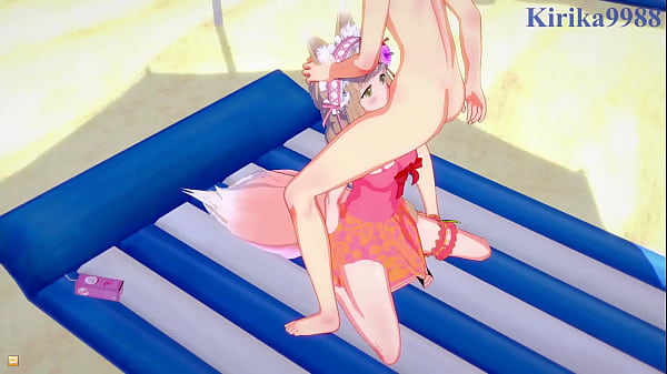 Maho and Karin and Yuuki intense sex. – Princess Connect! Re:Dive Hentai