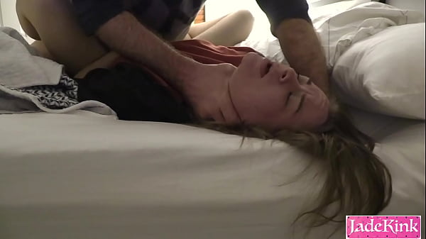 Amateur Sub Hard Slapping and Rough Missionary Fuck