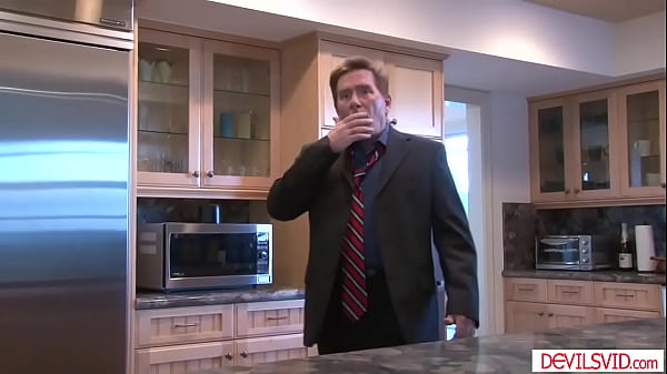 Teen stepdaughter fucked by both stepdad and her boyfriend