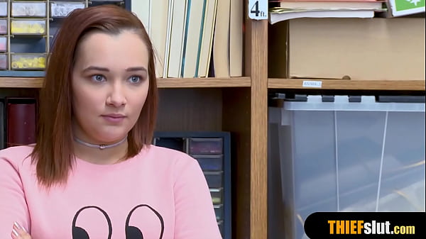 Cute redhead Irish teen gets rough fucked by a mall cop