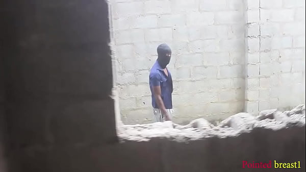 Lucky ninja jump an incompleted building block to join in a threesome pussy bang