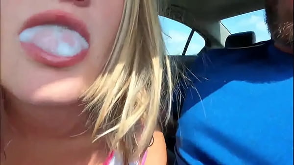 Old man picks up cheerleading teen at the public park and gets head