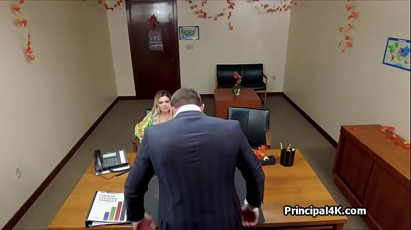 Principal fucking milf while on phone with husband