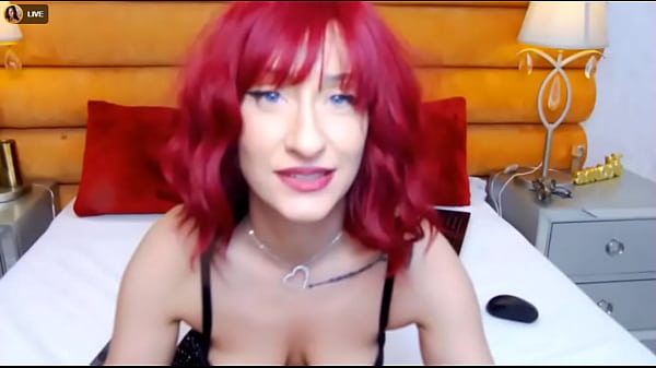 Romanian cam milf Amalia wears red wig and dances to greek music