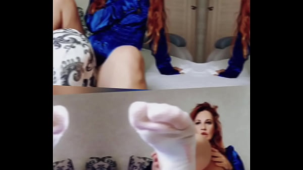 Rubbing clit on pillow and toes teasing