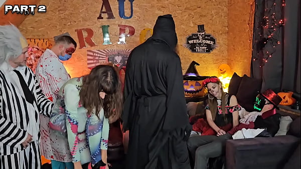 SCARY PORN MOVIE, HALLOWEEN goes ANAL ORGY, Alice Maze, Irogenia, Lyna Jade, Coquette, Lety Howl 5on4 HARDCORE Party [EPISODE 2]