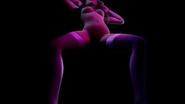 Striptease with a Hot Blonde That Dances with Music | 3D Porn