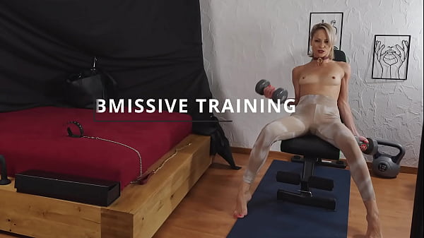 Submissive gym bimbo Training Edging BDSM Toys
