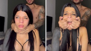 7 Days of Submissive Training! Day 6: I can't breathe! Breath Control and Creampie in DogStyle!