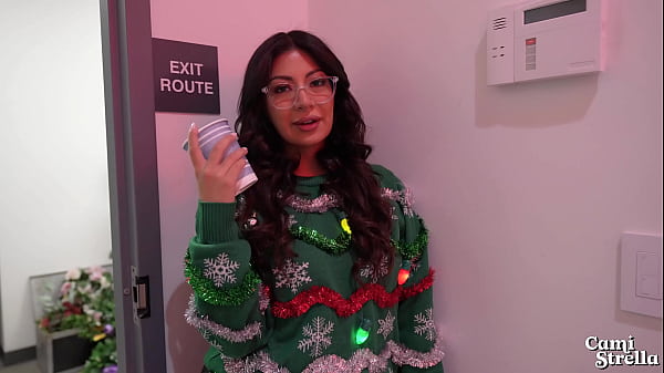 Big Titty Latina Coworker FUCKS me at Office Christmas Party for ALL to Hear