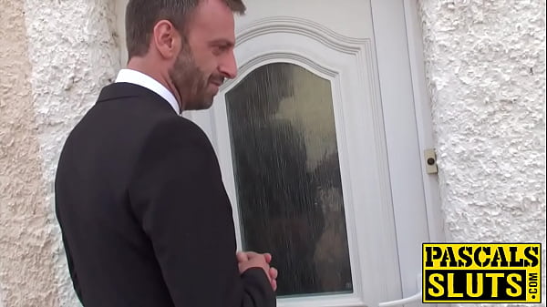 Delectable mature sub pleases inexperienced guy and plays with him