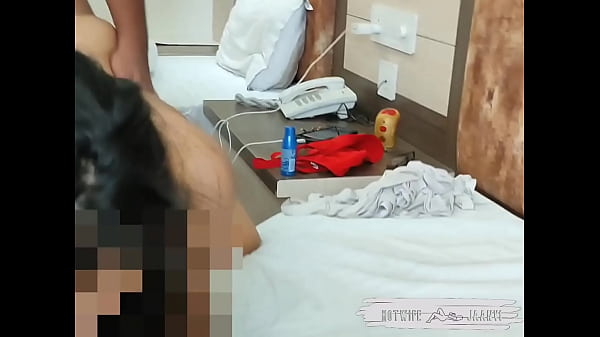 Famous desi bhabhi Jaanvi fucked by her friend in front of her cuckold husband in hotel room while her husband recording it