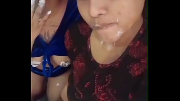 Two hot sister lesbian play together at home