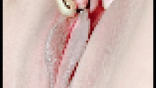 吸引して敏感になった勃起クリトリスを拘束、クリバイブでたくさんコリコリする