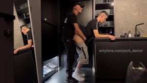 Two neighbors had a fuck while girlfriends were at work