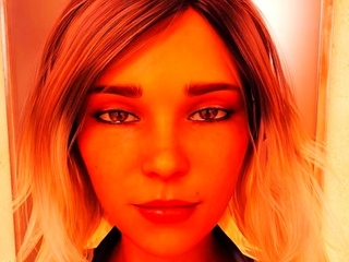 Foxy 3D Superwoman bounces up and down on a cock