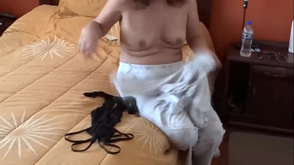 Beautiful wife puts on lingerie to masturbate and shows off naked.