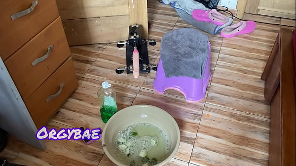 Ebony wife teases her cuckold husband as (FOOT FETISH COUPLE SERIES )