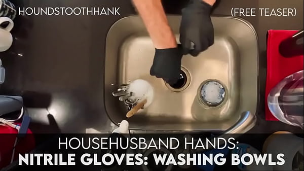 HouseHusband Hands: Nitrile Gloves : Washing Bowls