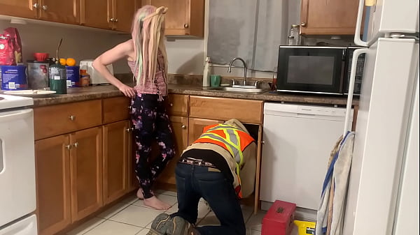 Plumber takes teen virginity before prom teaches her how to fuck