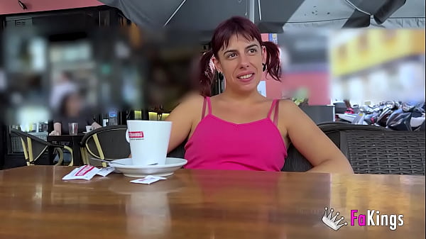 PUBLIC NUDITY in Seville. Nora Martin shows off her big body before FUCKING