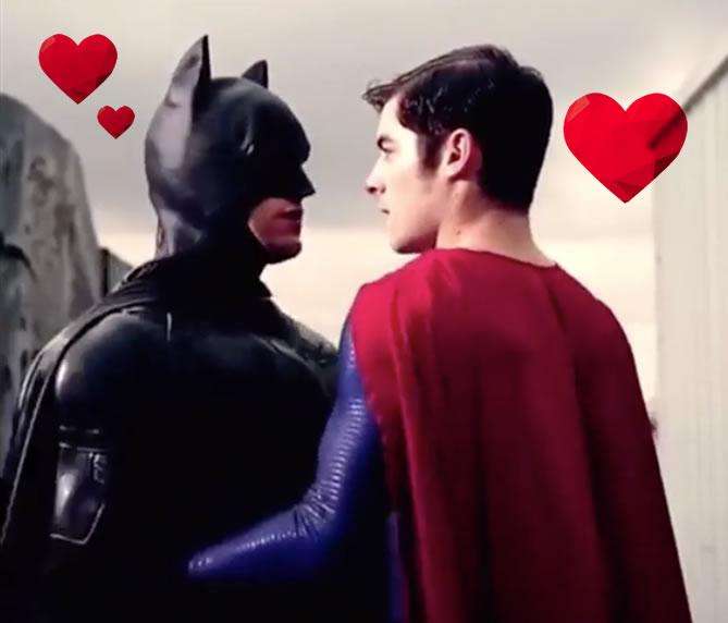 Il bacio overjoyed del giorno: Batman Vs Superman